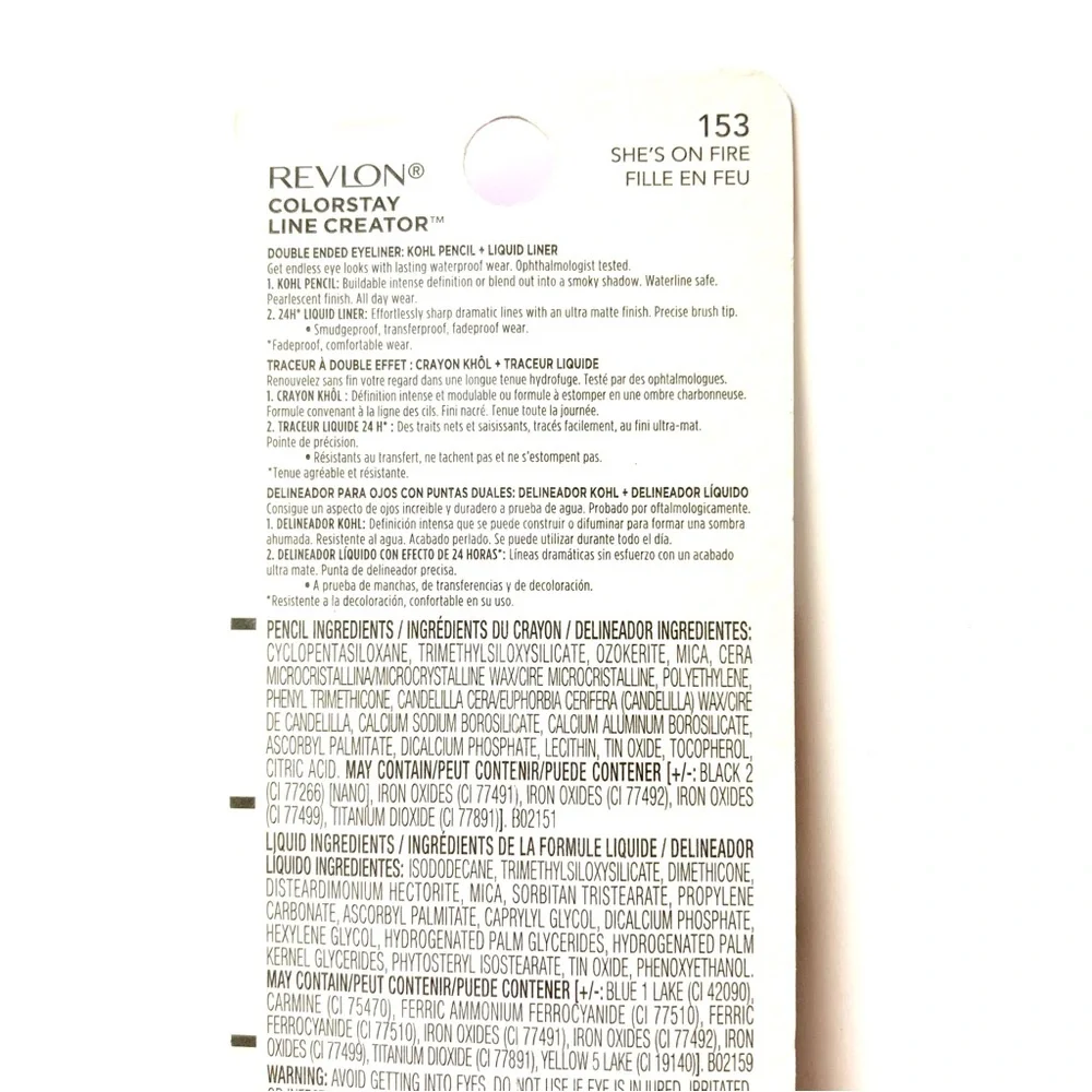 NEW Revlon ColorStay Line Creator Double Ended Eyeliner #153 She’s on Fire